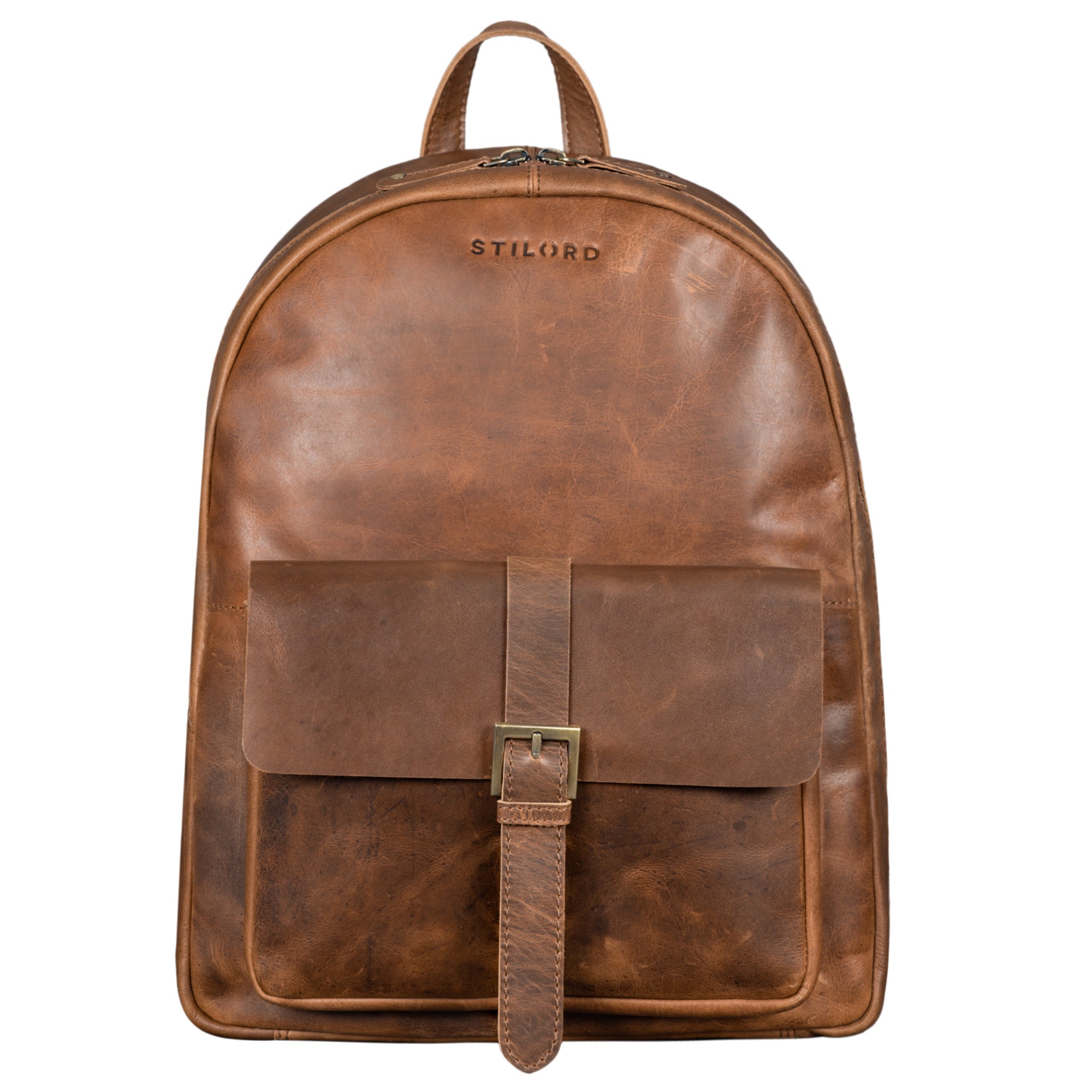 Vintage Rucksack Groß Frontalansicht