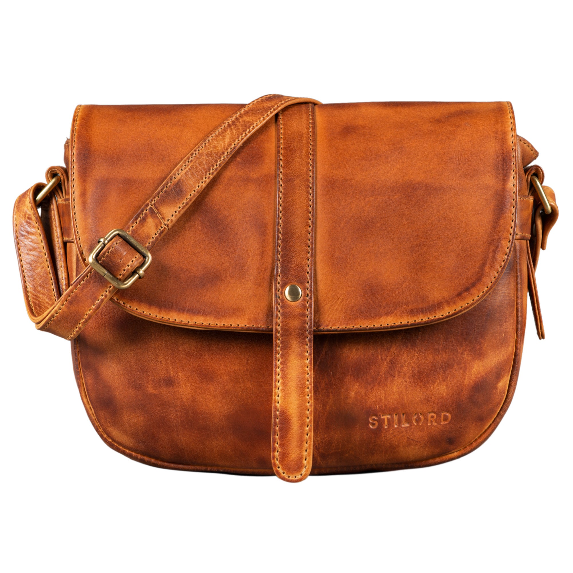 Braune Umhängetasche Leder Klein