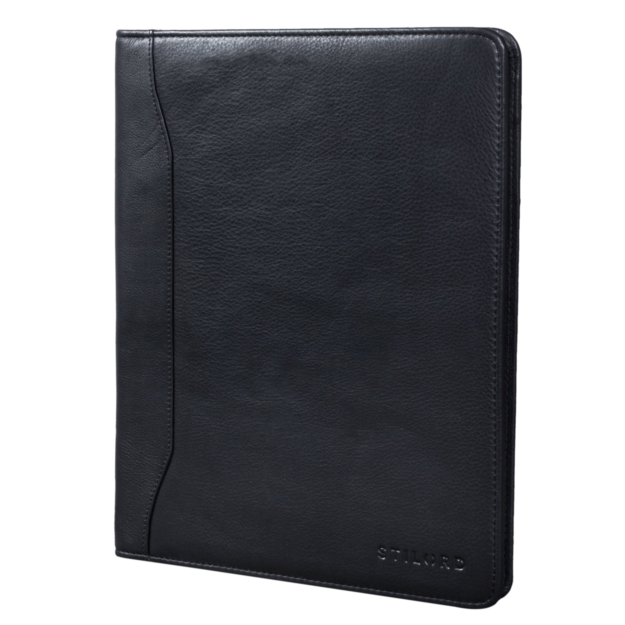 Klassische Leder Aktenmappe schwarz