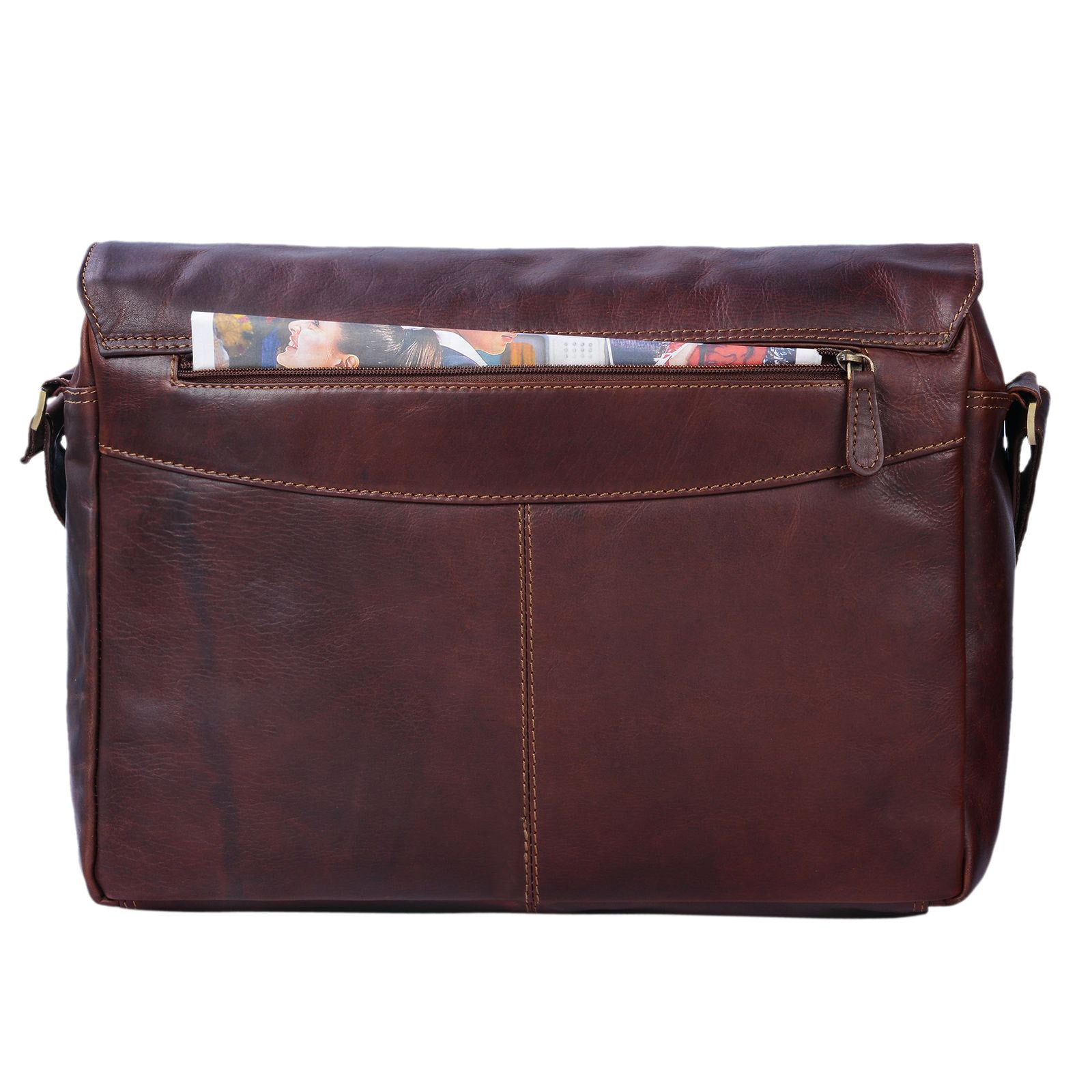 Ledertasche mit Laptopfach 15.6 Zoll