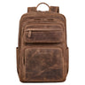 “Astoria” Mochila de Couro para Portátil 17'' Mochila Antifurto Masculino Feminino