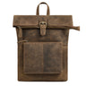 "Niagara" Mochila Rolltop Feminina de Couro para Laptops de 13,6 polegadas e Documentos A4