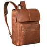 "Sangro" Mochila Masculina Vintage em Couro Legítimo para Portátil 15,6–16 Polegadas com Dois Compartimentos