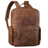 "Polino" Mochila de couro masculina 15.6 polegadas