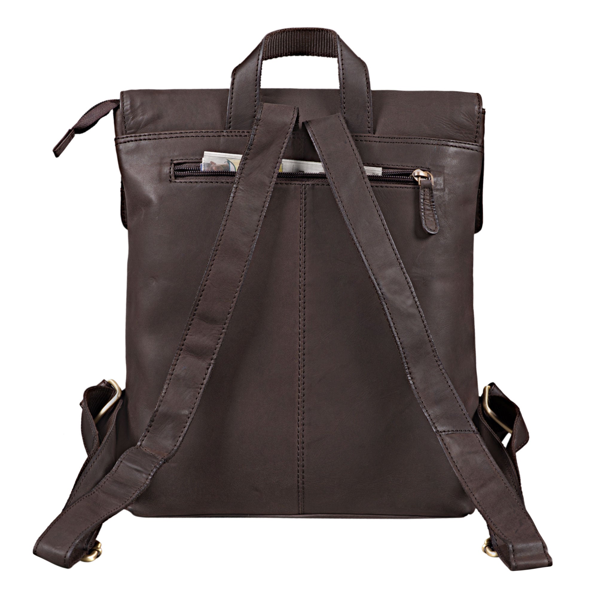 Kurierrucksack Leder braun