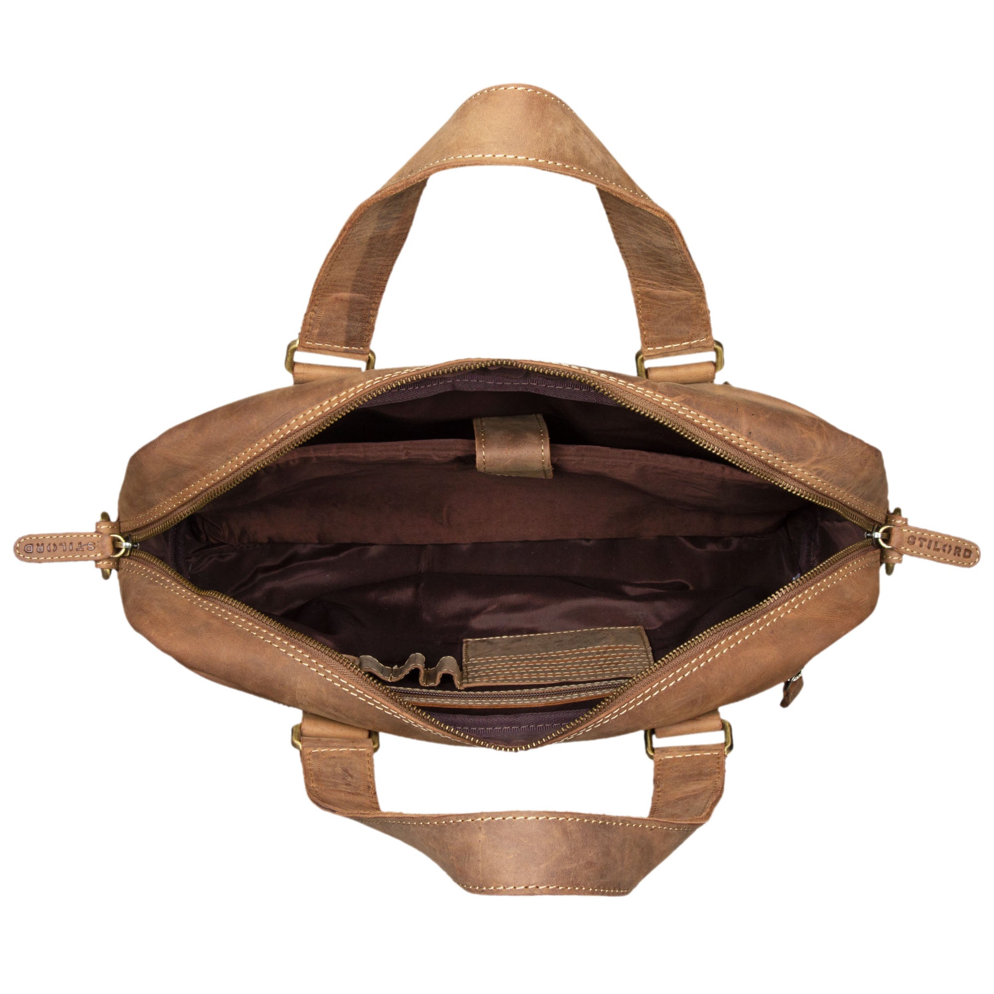 Herrentasche Leder Vintage braun