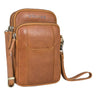 „Tertius“ Bolsa Masculina Couro Com Sistema 3-em-1 Bolsa Para Celular