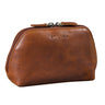 "Elma" Nécessaire Feminina Couro Bolsa Toilette Masculina