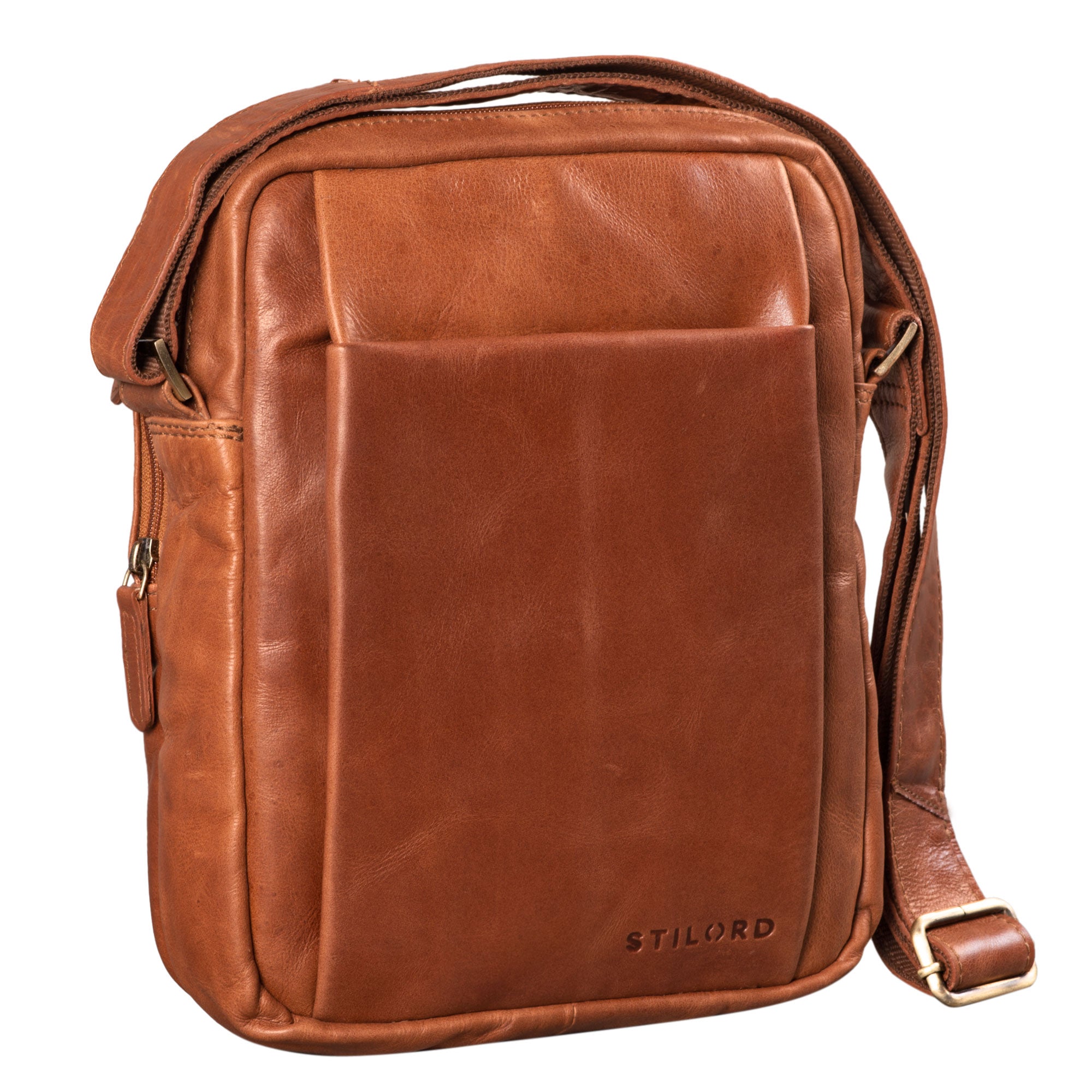 Vintage Schultertasche Männer Leder