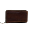 "Lynn" Carteira Feminina Couro RFID Vintage Porta Moedas Couro