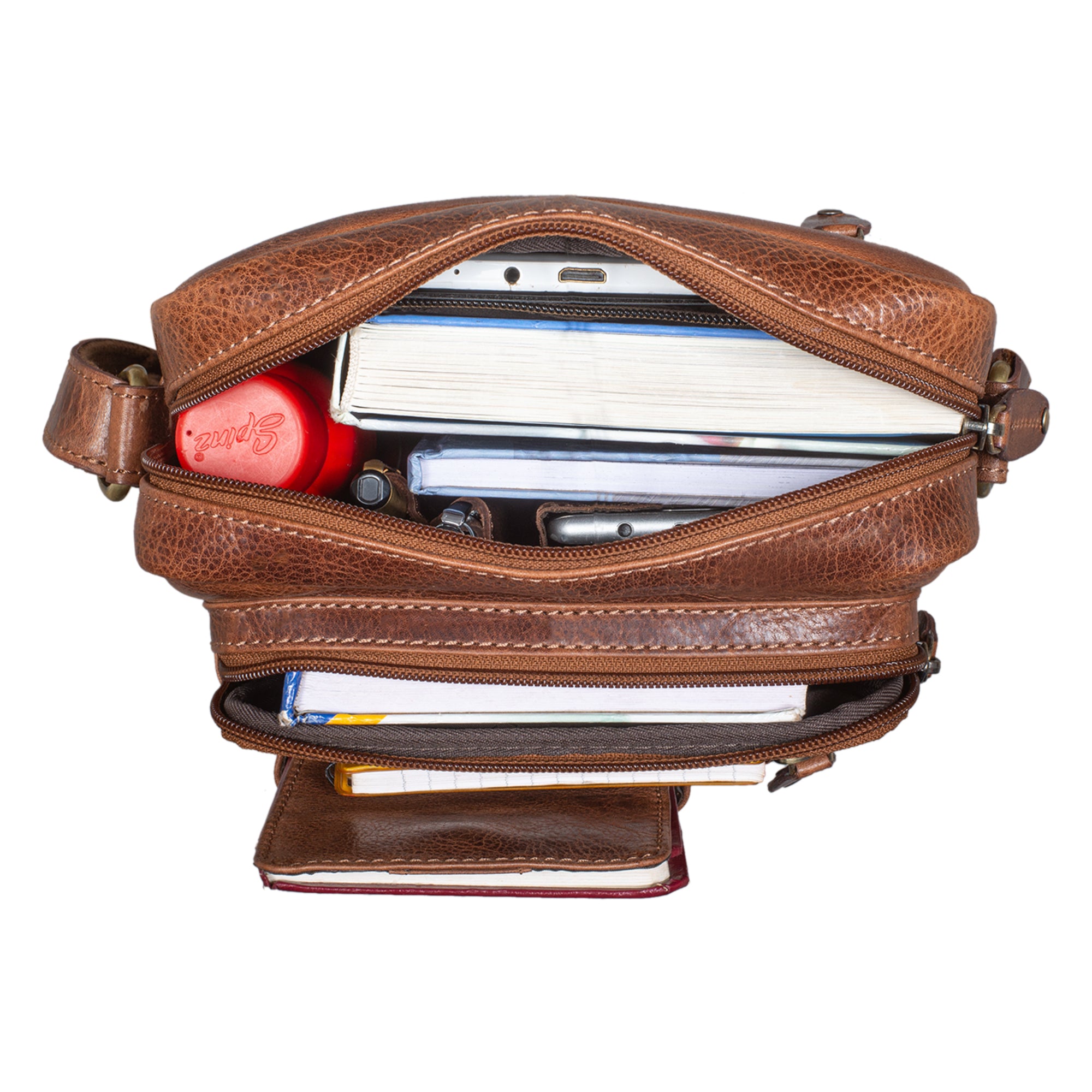 Echtleder Herrentasche Vintage Stil