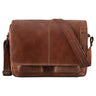 Couro "Curtis" de 15 polegadas Bolsa Mensageiro