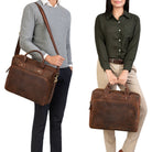 Laptoptasche aus hochwertigem Leder 