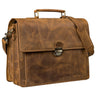 Leder Aktentasche Herren braun Name