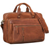 Herren Aktentasche Leder cognac