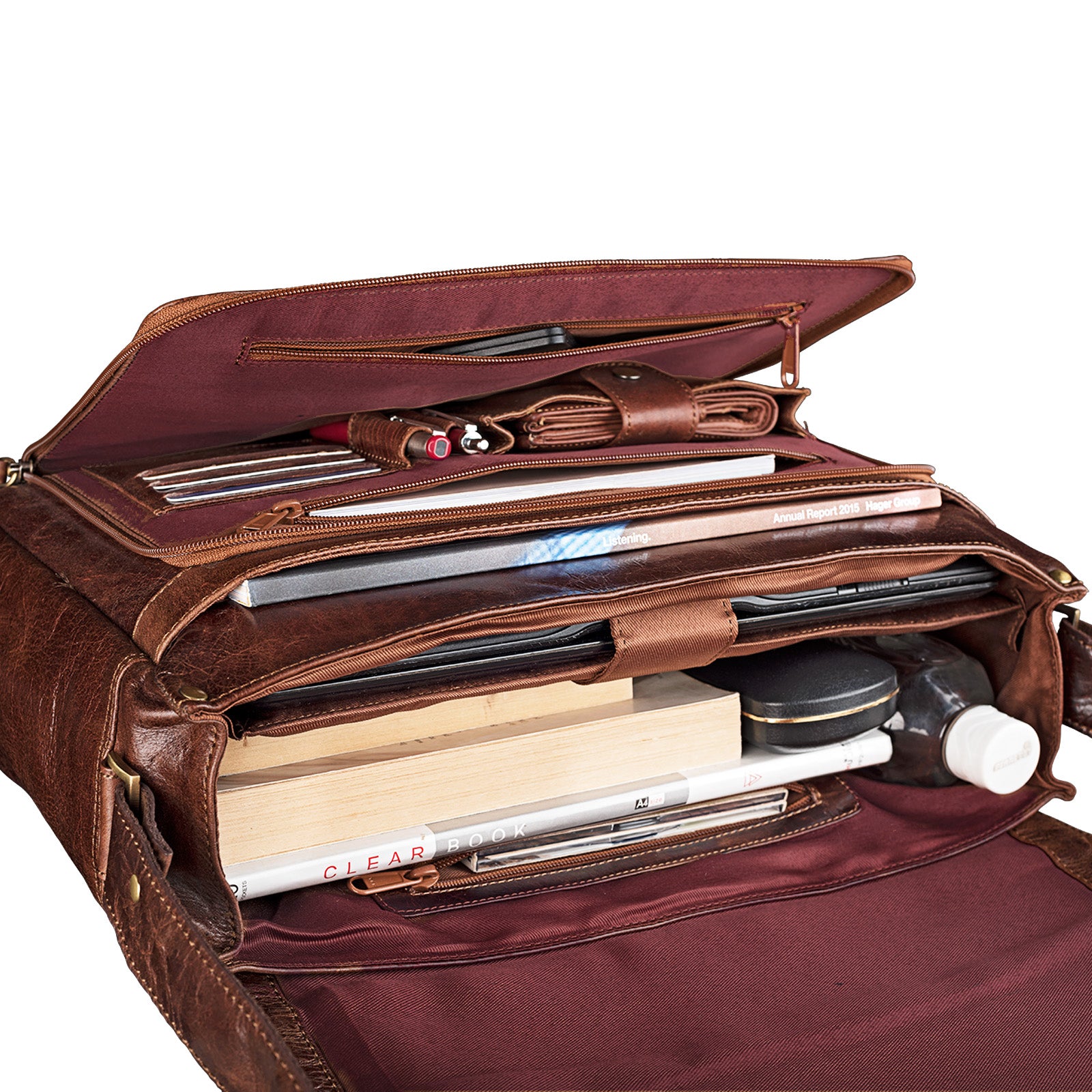 Laptoptasche Leder für 15,6 Zoll Notebooks