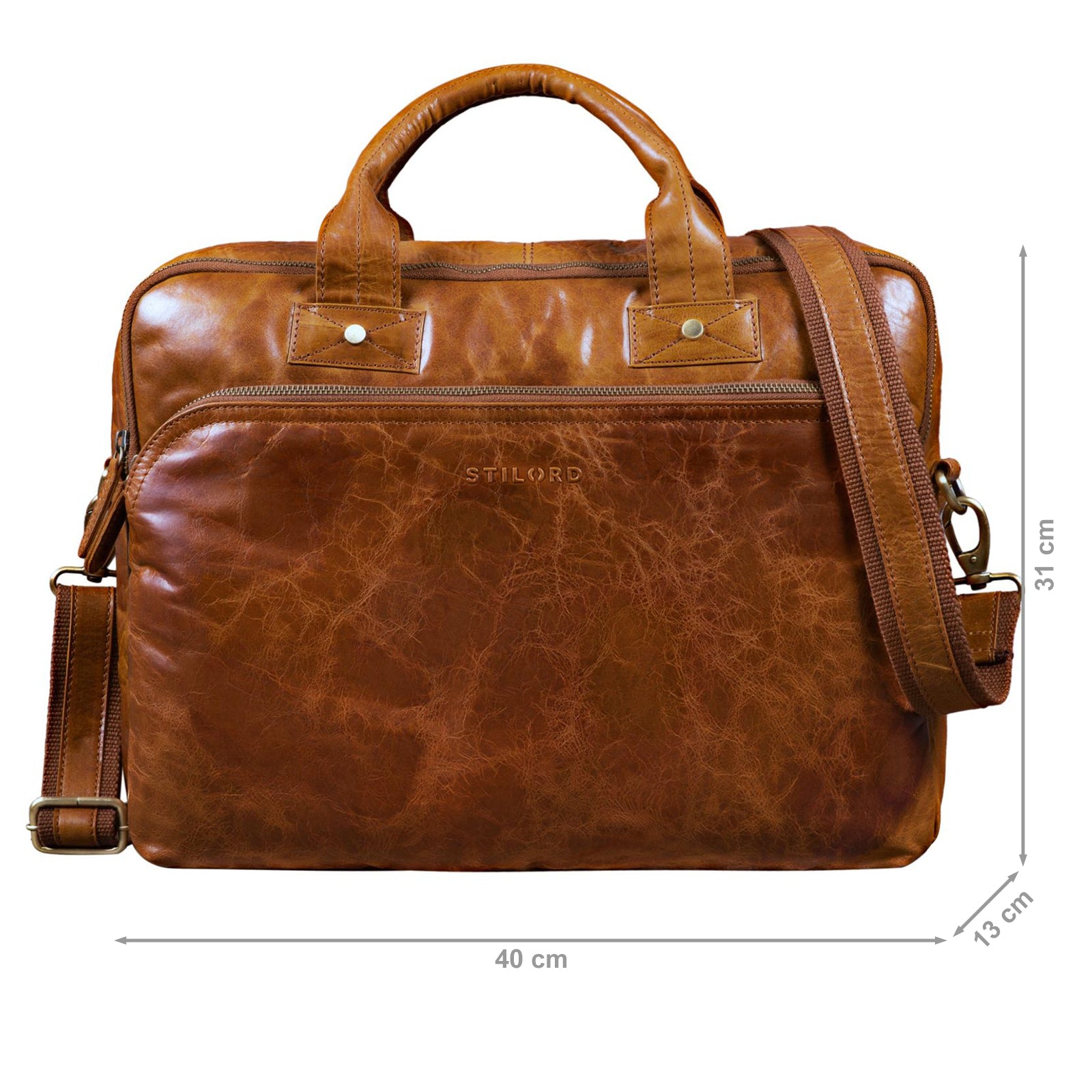 Lederarbeitstasche Leder braun