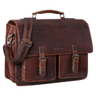 Klassische Bürotasche braun