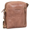 "Clint" Bolsa Masculina de Couro Pequena com Alça para Tablet