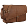 "Merlin" Saco Vintage Saco de Ombro em Couro