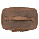 Vintage Waschtasche Leder braun