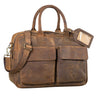 "Carlo" Bolsa para portátil de couro masculino