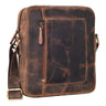 "Ashton" Bolsa Masculina de Couro Transversal Vintage Elegante