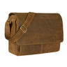 B-WARE "Lonzo" saco Vintage Shoulder Bag couro genuíno de búfalo