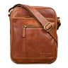 Leder Schultertasche braun