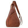 "Lyanna" Bolsa Sling Feminina Couro Mochila 2-em-1 e Crossbody