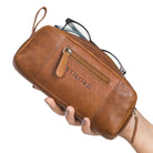 Brillencase Leder Vintage