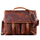 Vintage Leder Bürotasche Herren groß
