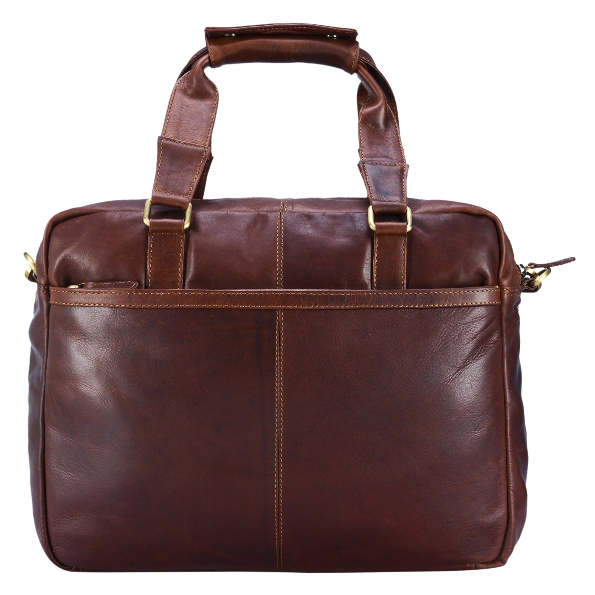 Klassische Bürotasche Leder braun