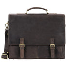 Bürotasche Aktentasche Leder dunkelbraun