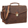 "Cosmos" Vintage Briefcase Leather Large