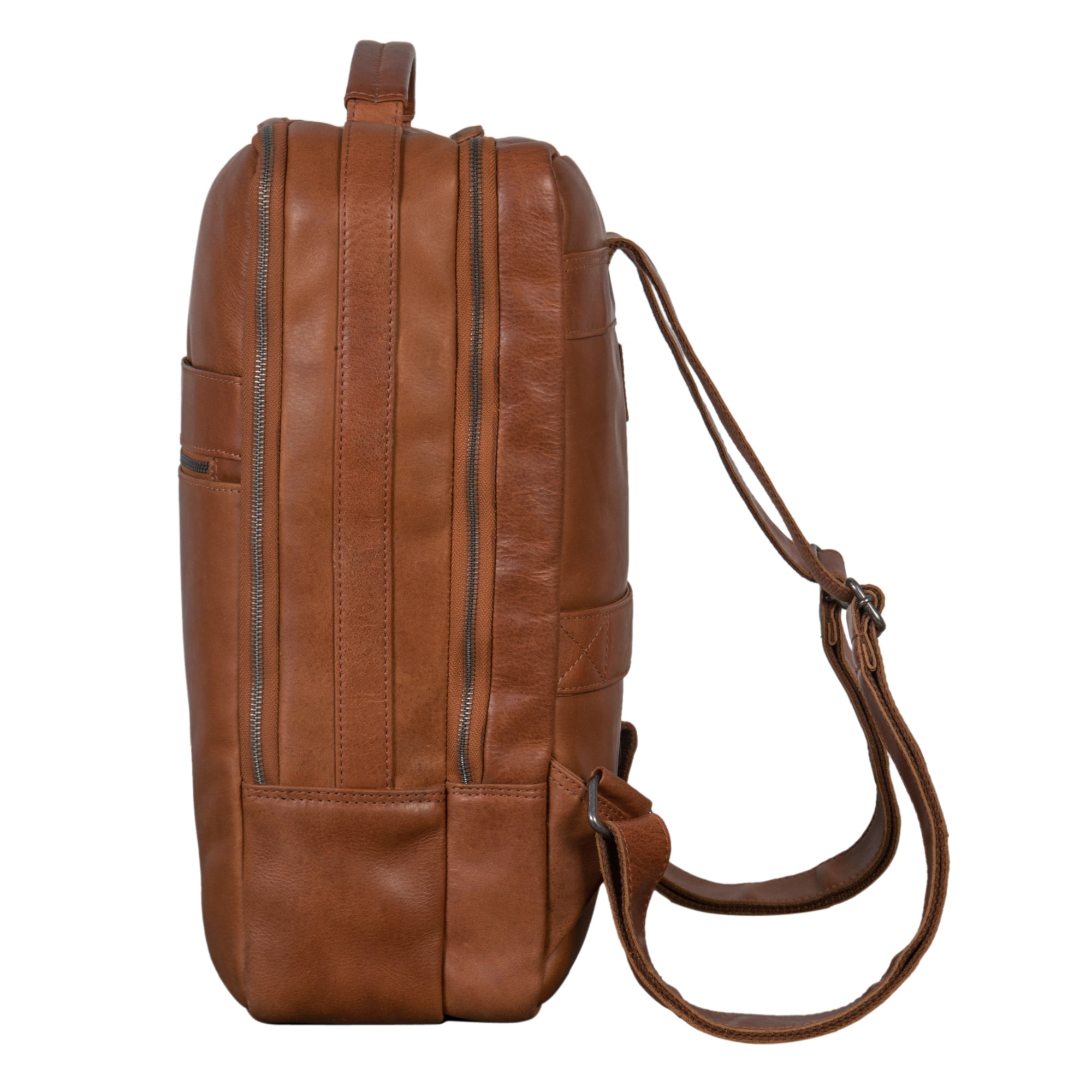 Rucksack Arbeit Leder braun