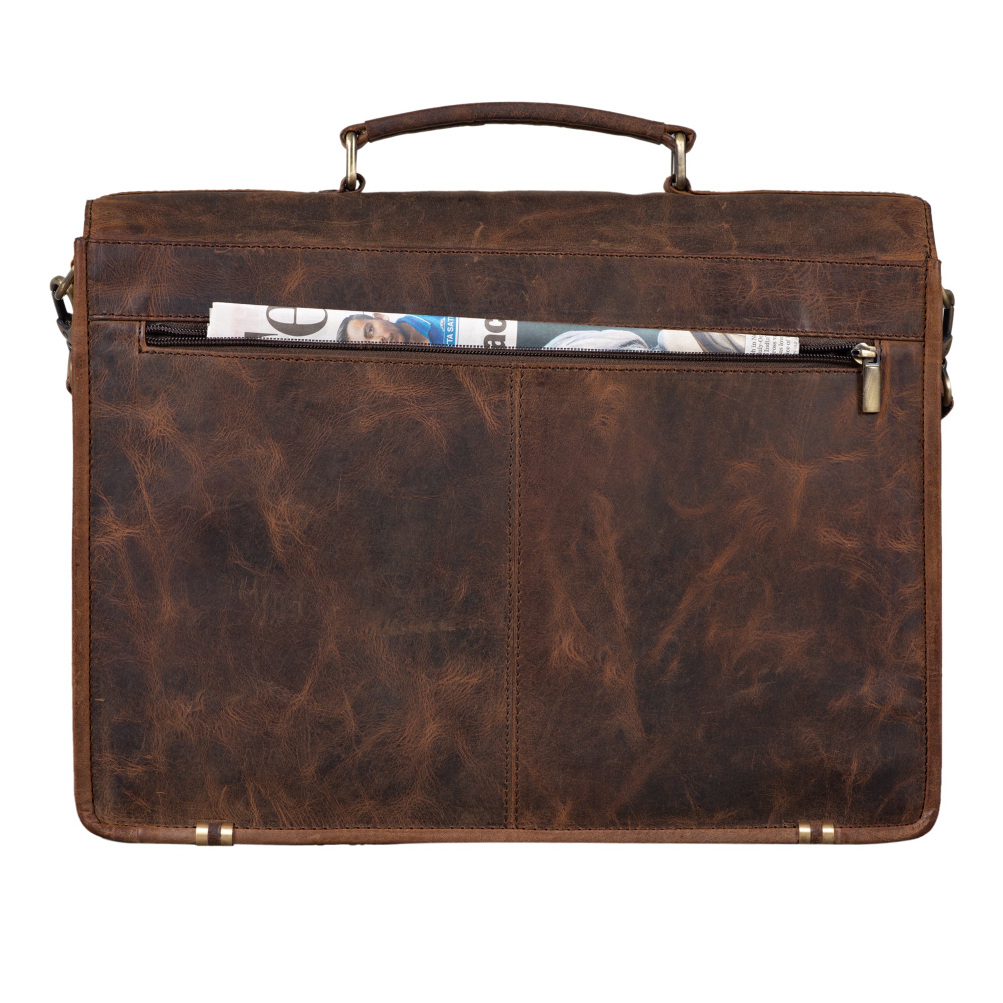Vintage Leder Aktentasche braun