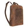 Businessrucksack Leder Damen Herren Braun