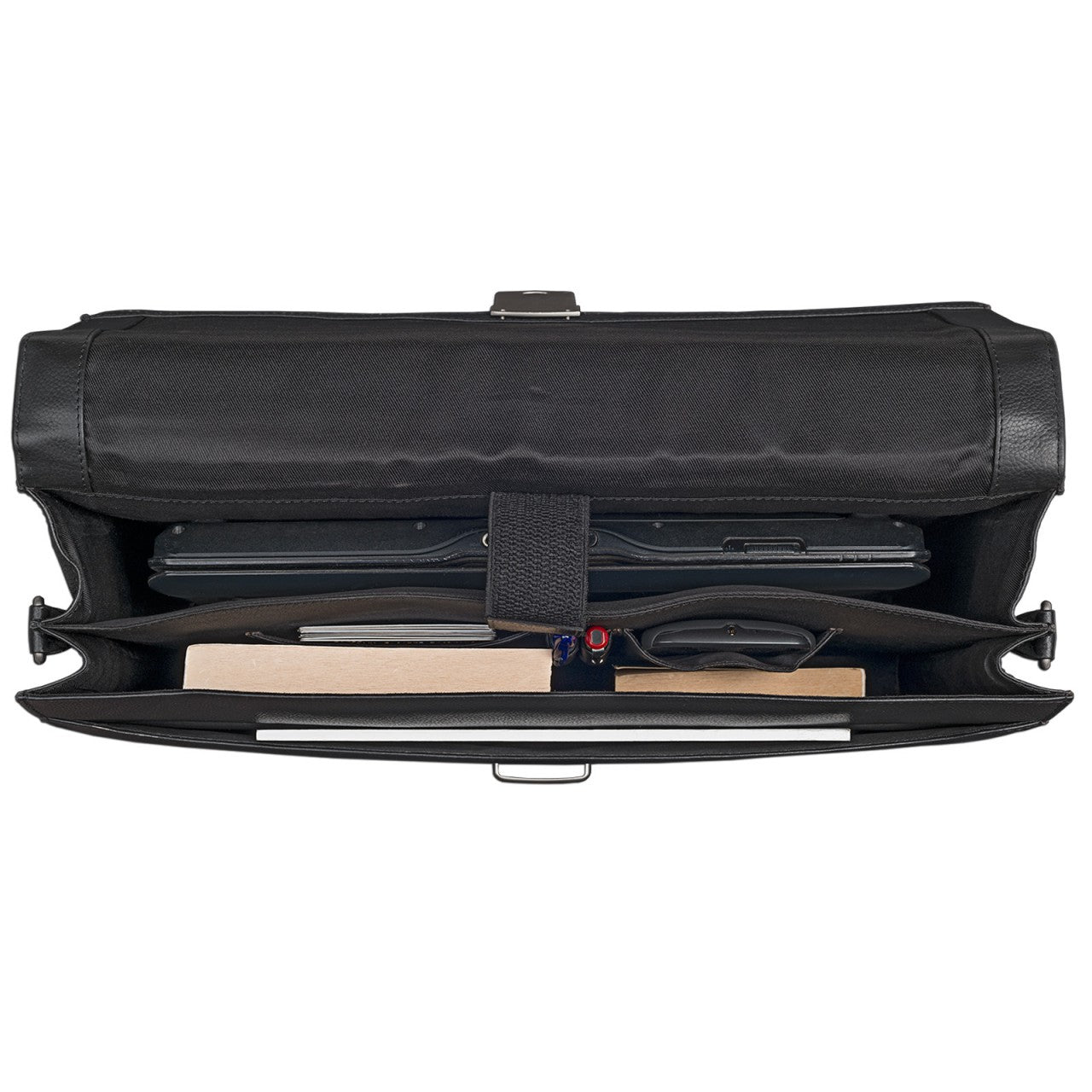 Businesstasche Laptoptasche 15,6 Zoll schwarz Leder elegante