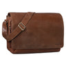 "Tom" Bolsa Vintage de Couro – Bolsa Tiracolo com Compartimento para Laptop 15"