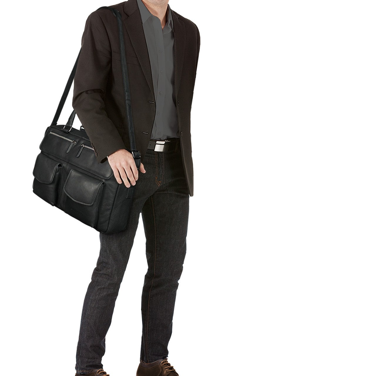 Schultertasche Vintage schwarz
