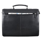 Business Leder Umhängetasche XL schwarz