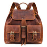 "Larissa" Grande Mochila de Couro Legitimo – Estilo Vintage
