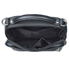 Crossbody Bag Leder klein schwarz