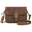 Keder Damen Handtasche zum umhängen braun
