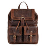 "Nora" Grande Mochila de Couro Vintage