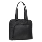 Bürotasche Damen schwarz Leder