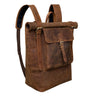 "Chris" Mochila  Couro XL Grande para Laptop até 17 Polegadas Elegante