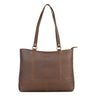 "Delilah" Bolsa Shopper Couro Feminina Retro Transversal