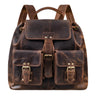 "Larissa" Grande Mochila de Couro Legitimo – Estilo Vintage